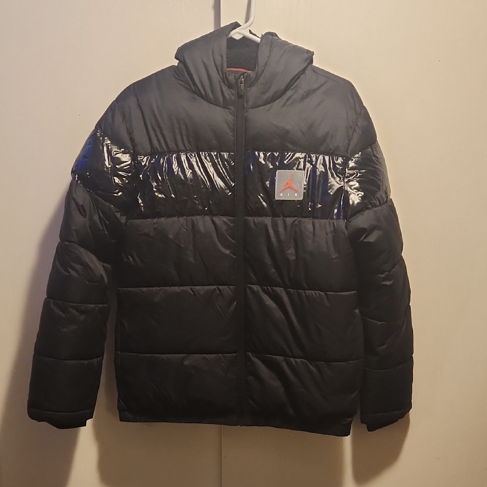 Jordan Black Jacket with Red Logo